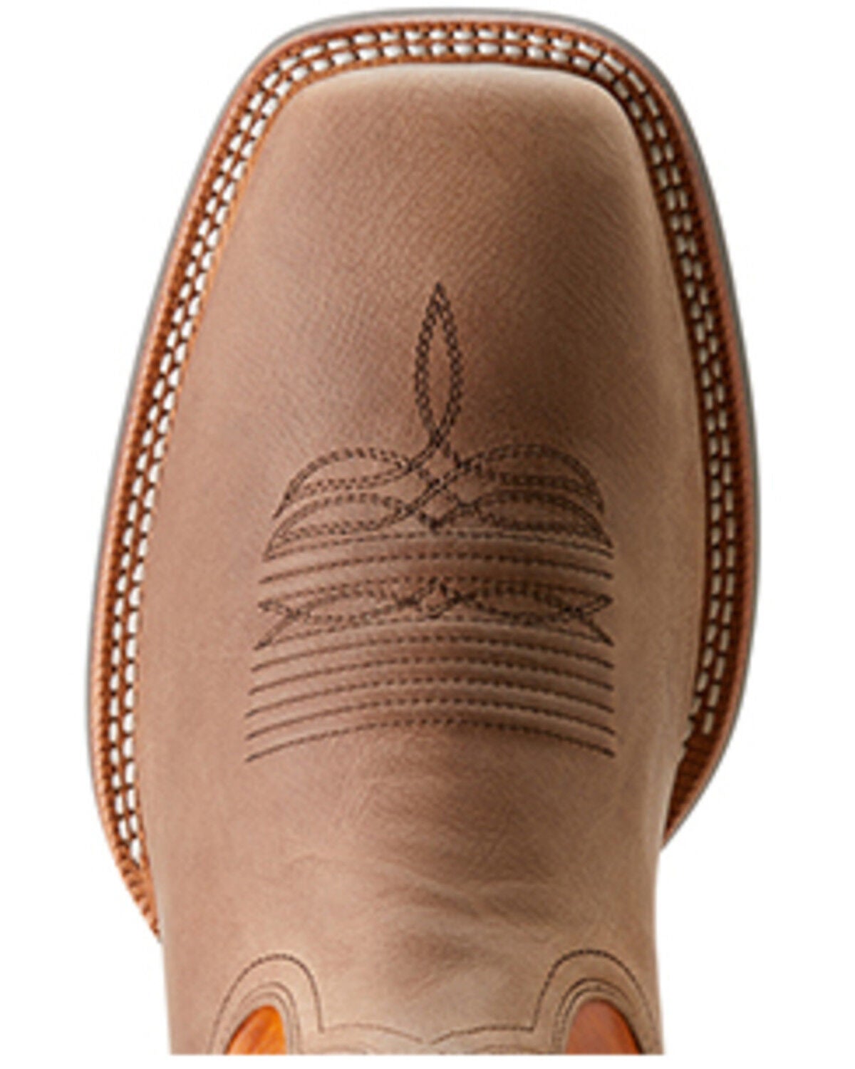 Image #4 - Ariat Men's Hudson Performance Western Boots - Broad Square Toe, Beige, hi-res