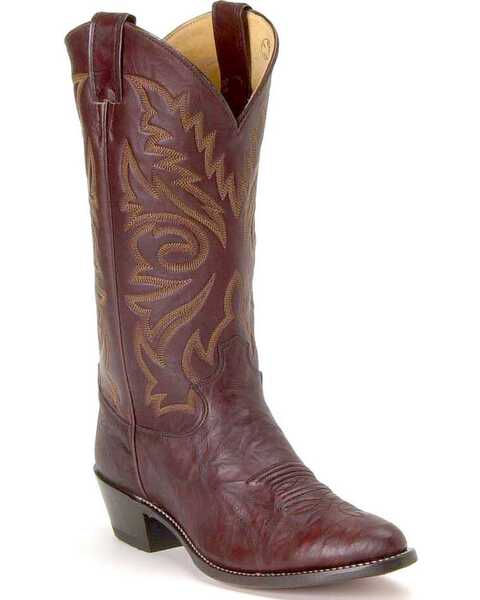 Justin Men's Marbled Deerlite Western Boots - Medium Toe, Dark Brown, hi-res