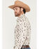 Image #2 - Rock & Roll Denim Men's Conversational Print Long Sleeve Snap Western Shirt, Cream, hi-res