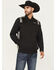 Image #1 - RANK 45® Men's Starburst Bomber Vest, Black, hi-res