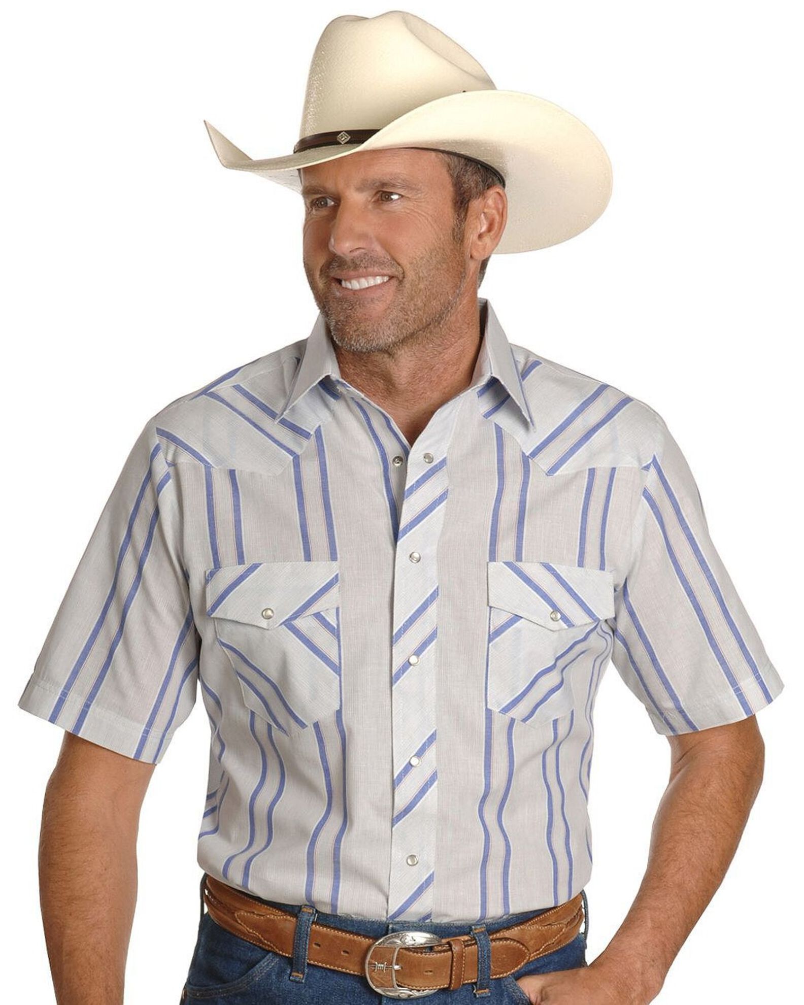 Wrangler Men's Assorted Plaid & Striped Short Sleeve Western Shirts - Big &  Tall - Country Outfitter