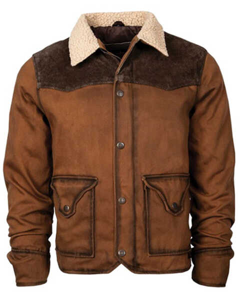 STS Ranchwear By Carroll Men's Ranch Hand Leather Jacket - Big, Distressed Brown, hi-res