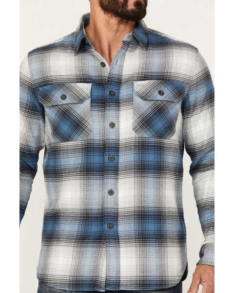 Image #3 - Pendleton Men's Burnside Plaid Print Long Sleeve Button-Down Western Shirt, Blue, hi-res