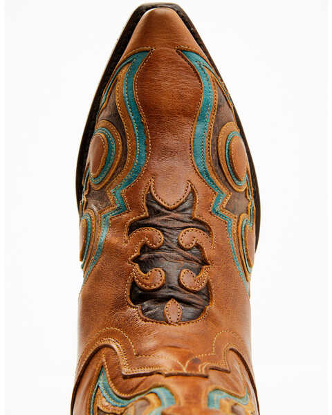 Image #6 - Dan Post Men's 13" Ruthless Orville Western Boots - Snip Toe, Chocolate, hi-res