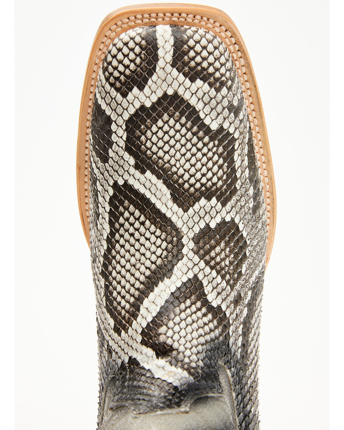 Image #6 - Tanner Mark Men's Exotic Python Western Boots - Broad Square Toe, Natural, hi-res