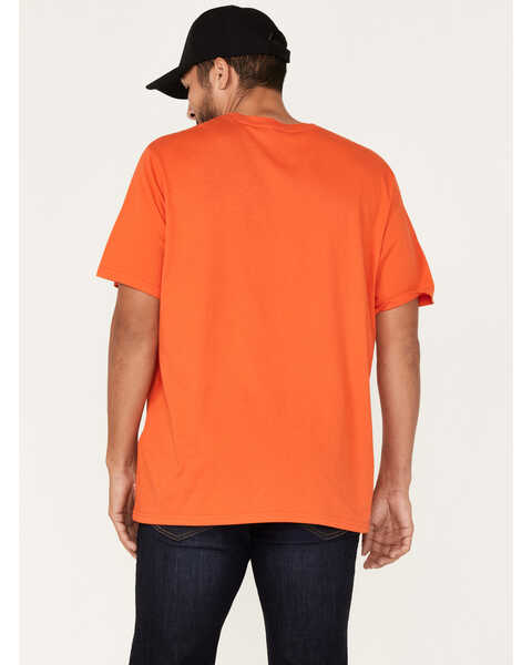 Image #4 - Levi's Men's High Peaks Logo Graphic T-Shirt, Orange, hi-res