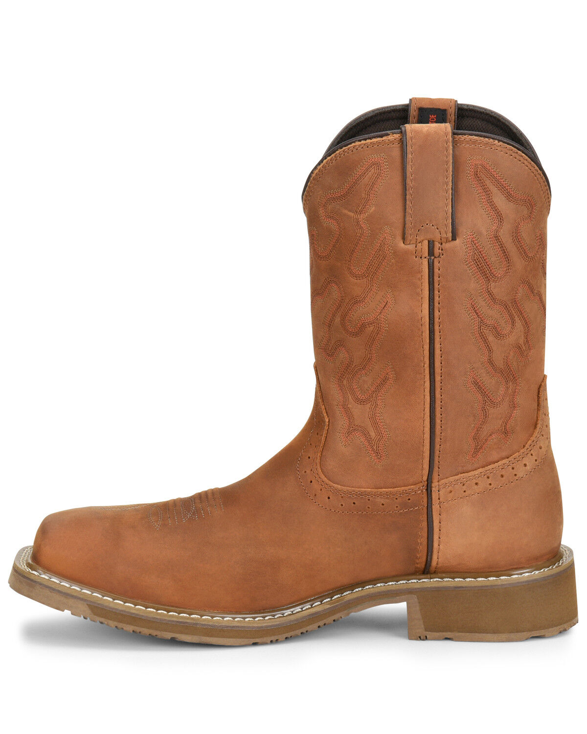 Image #3 - Double H Men's Workflex Waterproof Western Work Boots - Composite Toe, Brown, hi-res
