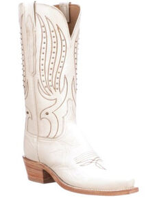 Lucchese Women's Wheat Camilla Western Boots - Snip Toe, Wheat, hi-res