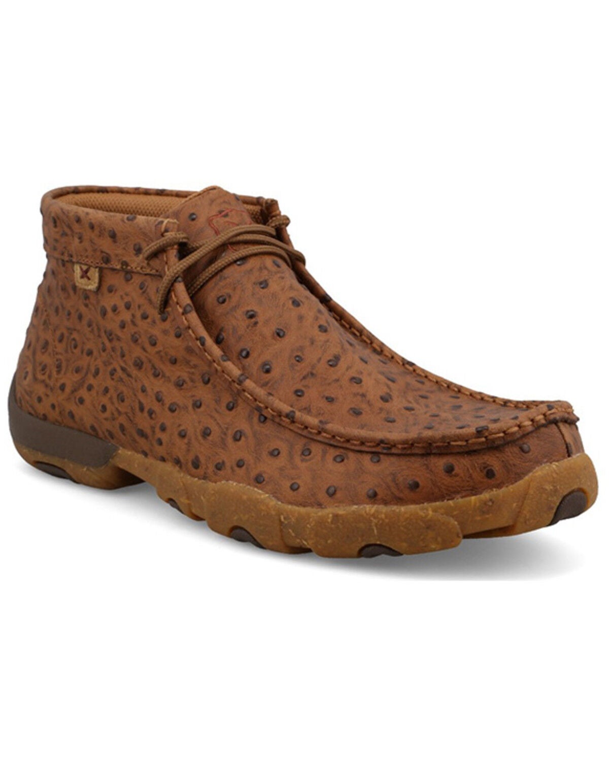 Twisted X Men's Chukka Driving Shoe - Moc Toe, Cognac, hi-res
