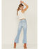 Rolla's Women's Dusters Bluebird Crop Bootcut Jeans, Blue, hi-res