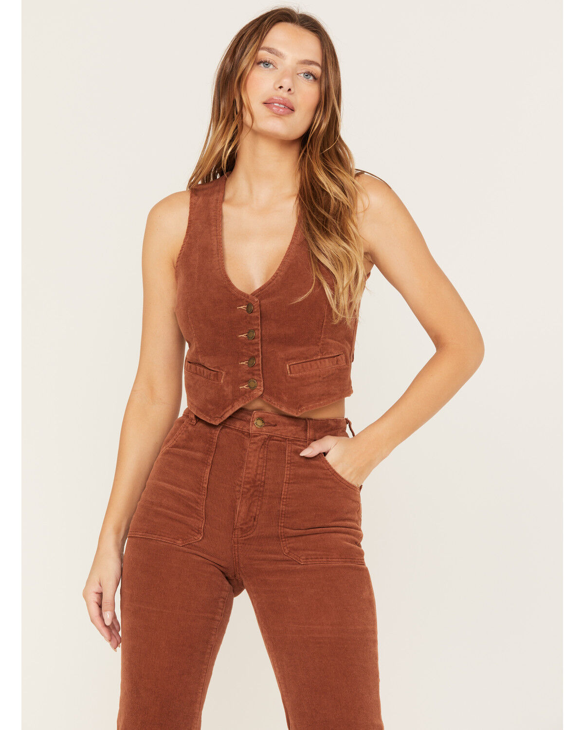Image #1 - Rolla's Women's Dallas Cord Vest, , hi-res