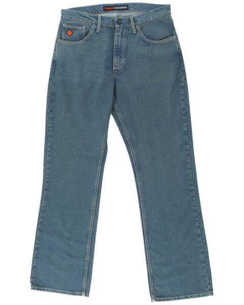 Image #2 - Wrangler 20X Men's FR Cool Vantage Vintage Slim Fit Straight Jeans, Blue, hi-res