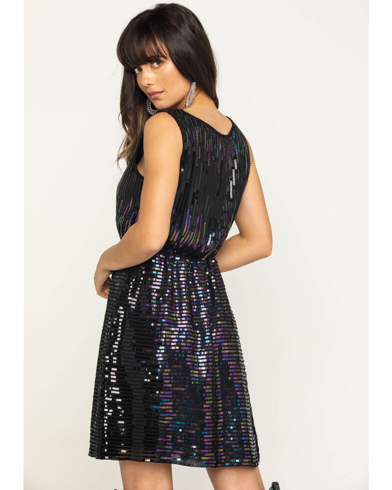 Molly Bracken Women S Black Sequin Fit Flare Dress Country Outfitter