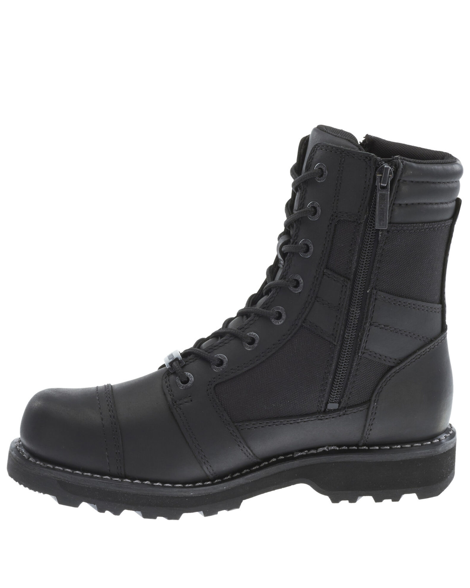 Image #3 - Harley Davidson Men's Boxbury Moto Boots - Soft Toe, Black, hi-res