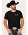 Image #2 - Rode Time Men's Rodeo Blues Short Sleeve Graphic T-Shirt, Black, hi-res
