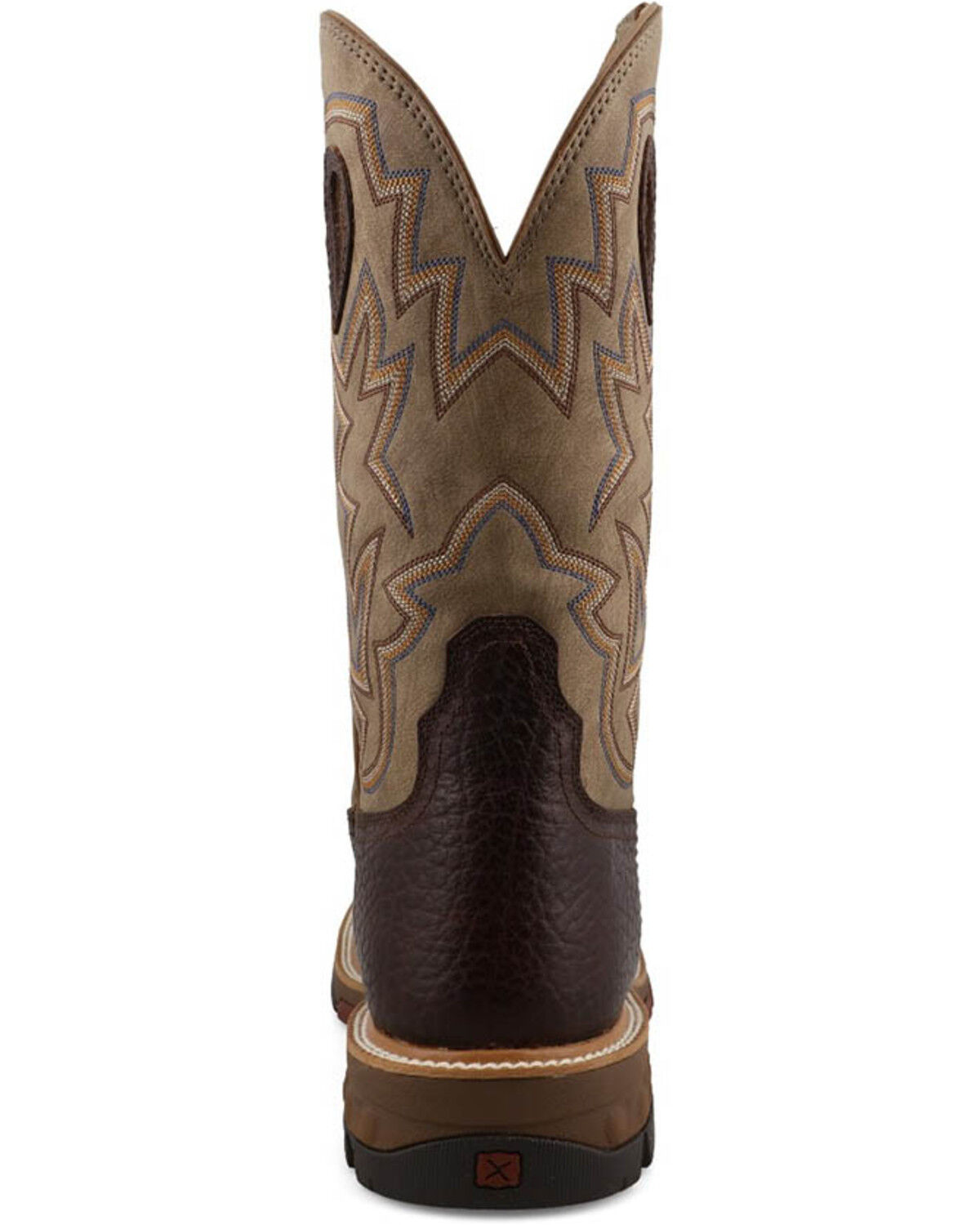 Image #5 - Twisted X Men's 12" Western Work Boots - Composite Toe, Dark Brown, hi-res