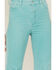 Rolla's Women's High Rise Eastcoast Corduroy Flare Jeans, Teal, hi-res