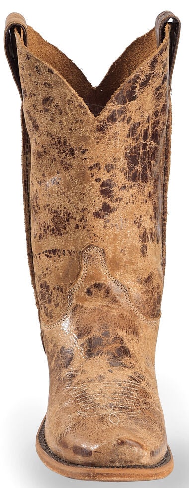 Justin Men S Distressed Cowboy Boots Square Toe Country Outfitter