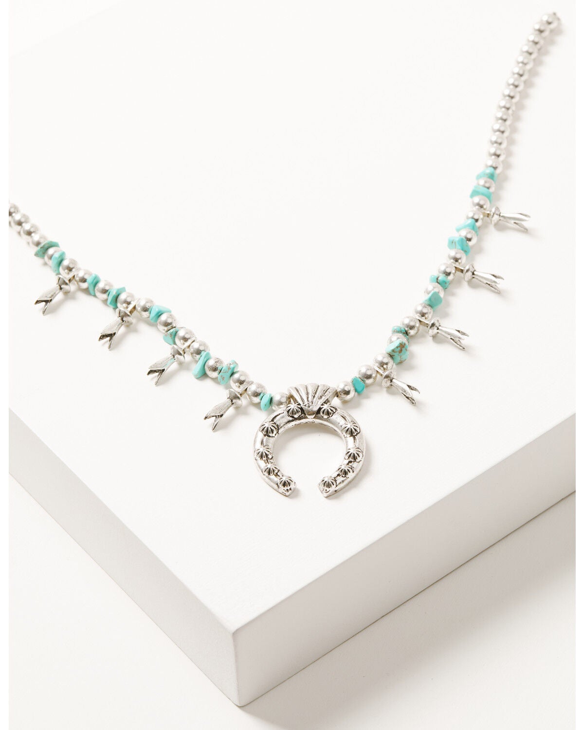 Idyllwind Women's Saunders Squash Blossom Necklace, Silver, hi-res