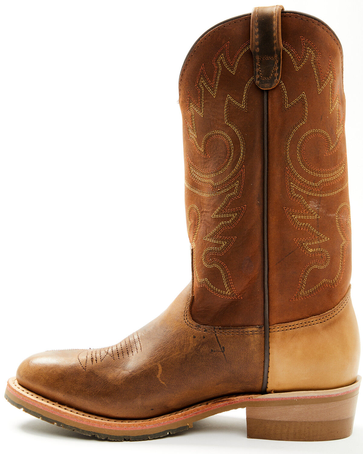 Image #3 - Double H Men's 12" Domestic I.C.E.™ Western Boots - Round Toe, Brown, hi-res