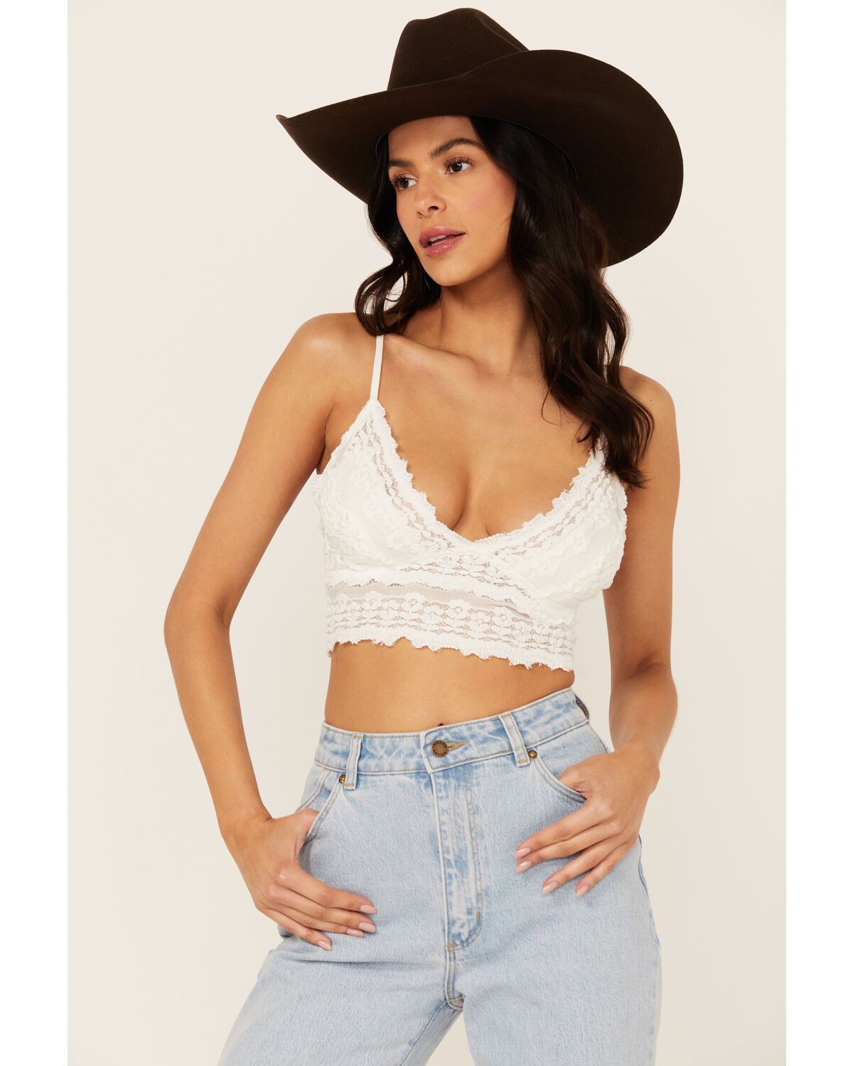 Image #2 - Free People Women's Amina Bralette, White, hi-res