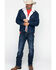 Image #6 - Wrangler Men's Sherpa Lined Denim Jacket, Denim, hi-res