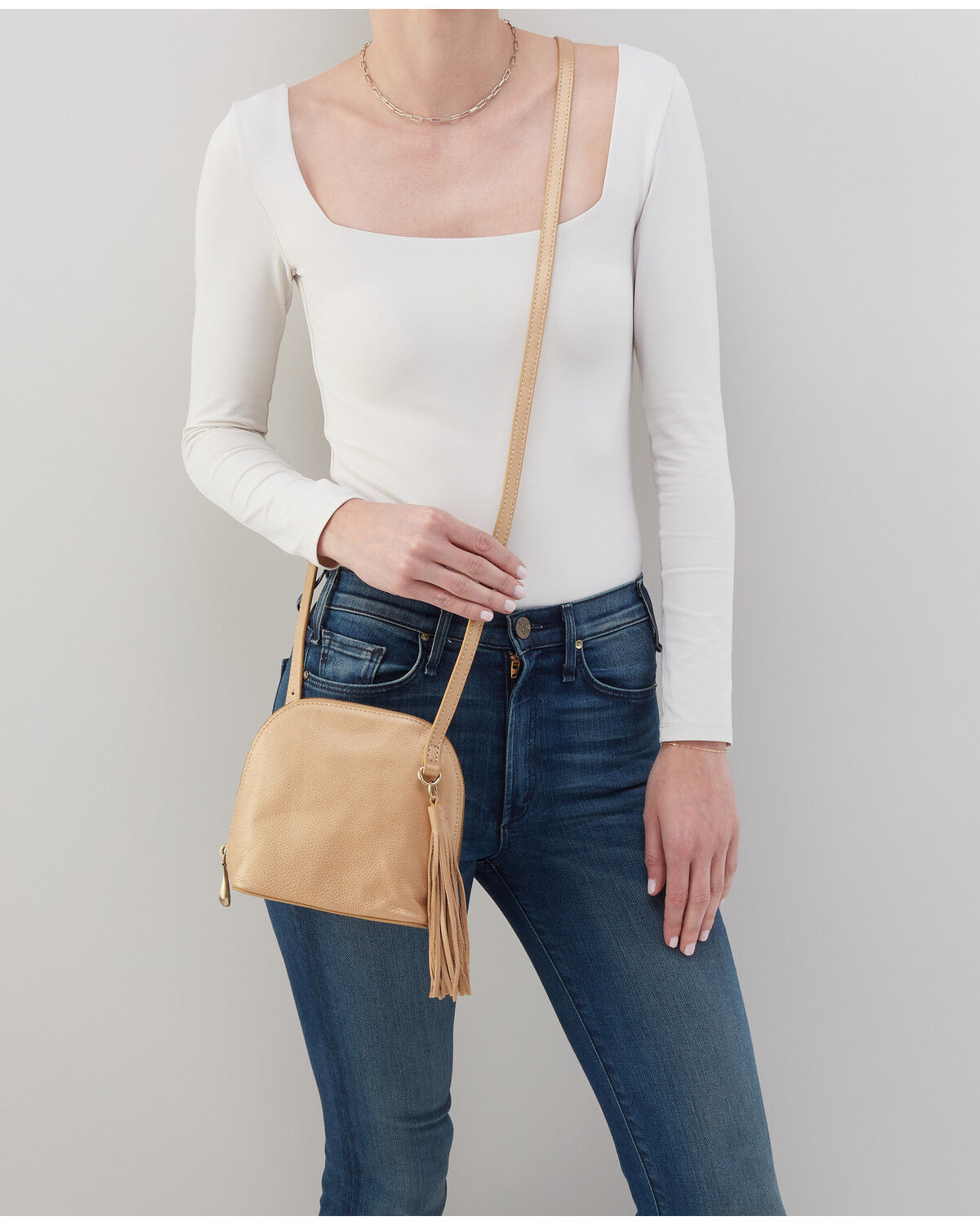 Image #4 - Hobo Women's Nash Crossbody Bag, Beige, hi-res