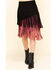 Chrysanthemum Women's Multi-Colored Fringe Skirt, Multi, hi-res