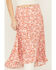 Image #2 - Shyanne Women's Floral Print High-Low Midi Skirt, Light Pink, hi-res