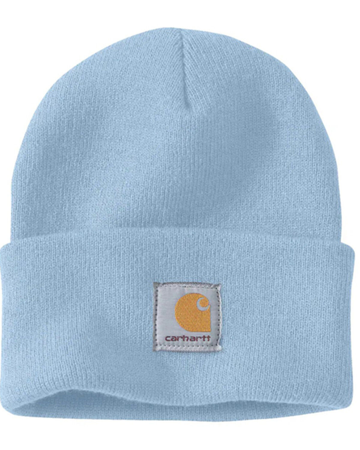 Image #1 - Carhartt Women's Knit Cuffed Logo Beanie, Blue, hi-res