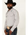 Image #3 - Blue Ranchwear Men's Twill Long Sleeve Snap Western Workshirt, Light Grey, hi-res