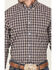 Cody James Men's Wes Plaid Print Long Sleeve Button Down Stretch Western Shirt - Big & Tall, Cream, hi-res