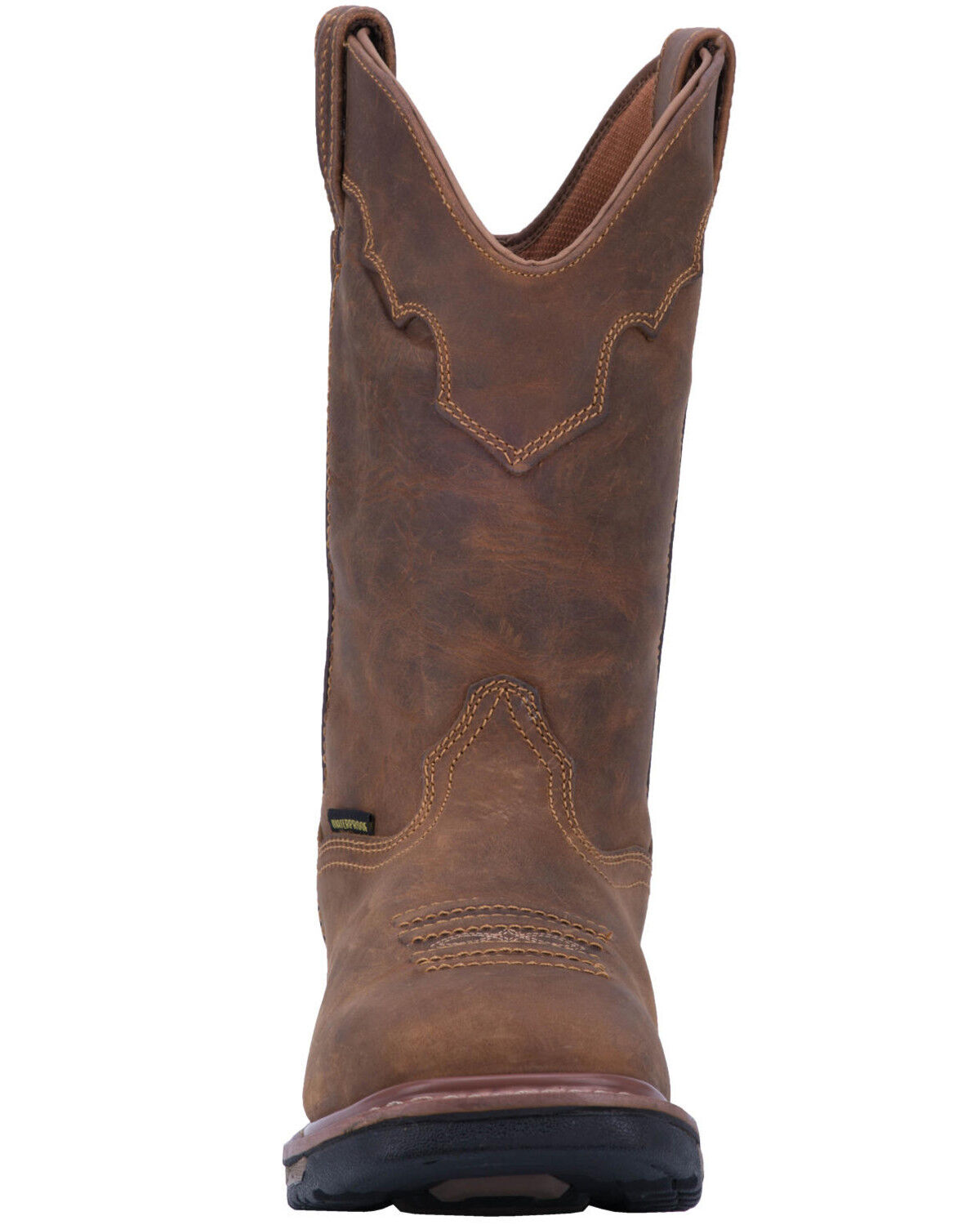 Image #6 - Dan Post Men's Blayde Waterproof Wellington Work Boots - Steel Toe, Saddle Tan, hi-res