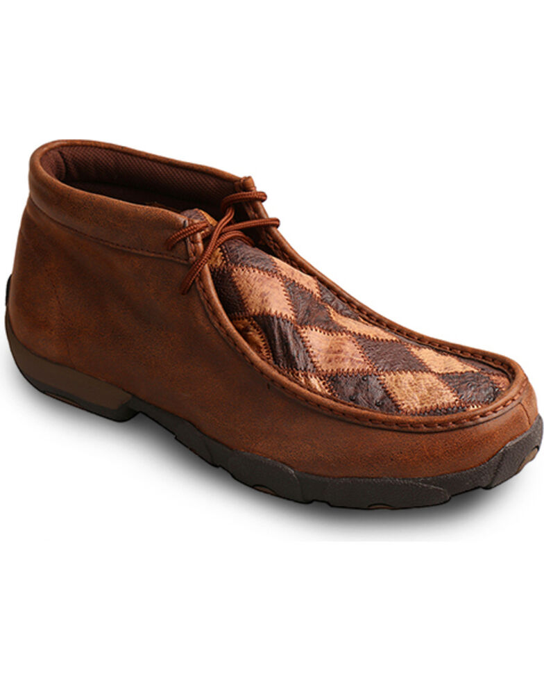 Twisted X Men's Brown Driving Moccasins Boots - Moc Toe , Brown, hi-res