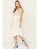 Image #1 - Johnny Was Women's Zanzibar Tiered Embroidered Midi Dress, Ivory, hi-res