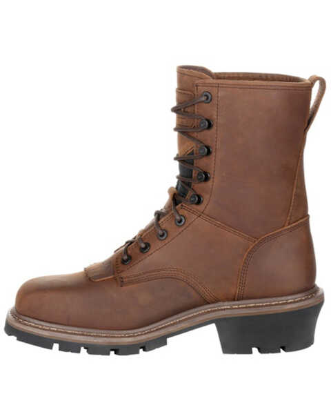 Image #3 - Rocky Men's Waterproof Logger Boots - Soft Toe, Dark Brown, hi-res