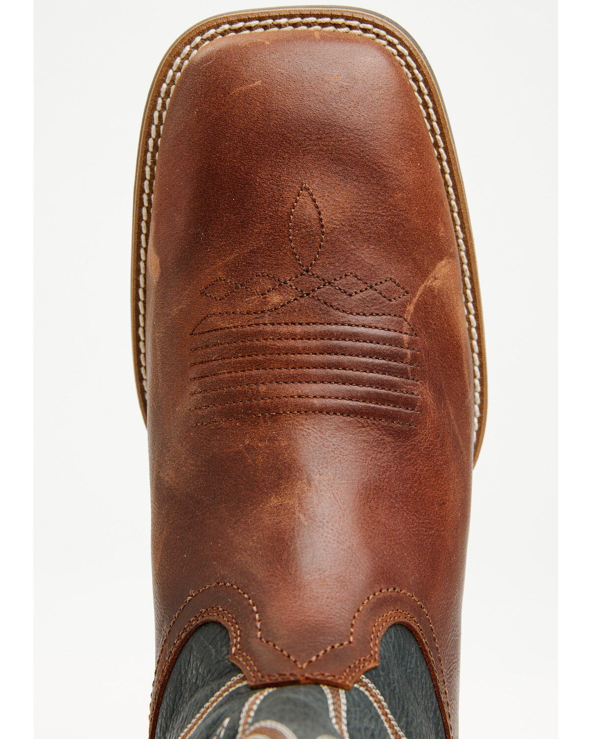 Image #6 - Cody James Men's Montoya Performance Western Boots - Broad Square Toe, Navy, hi-res