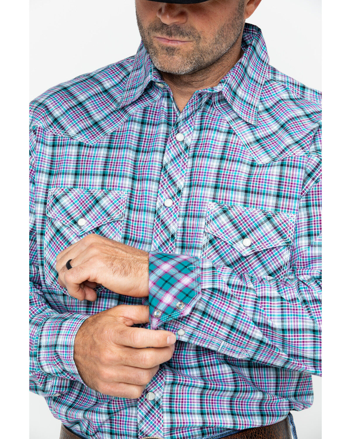 Image #5 - Wrangler 20X Men's Competition Advanced Comfort Long Sleeve Snap Western Shirt, , hi-res