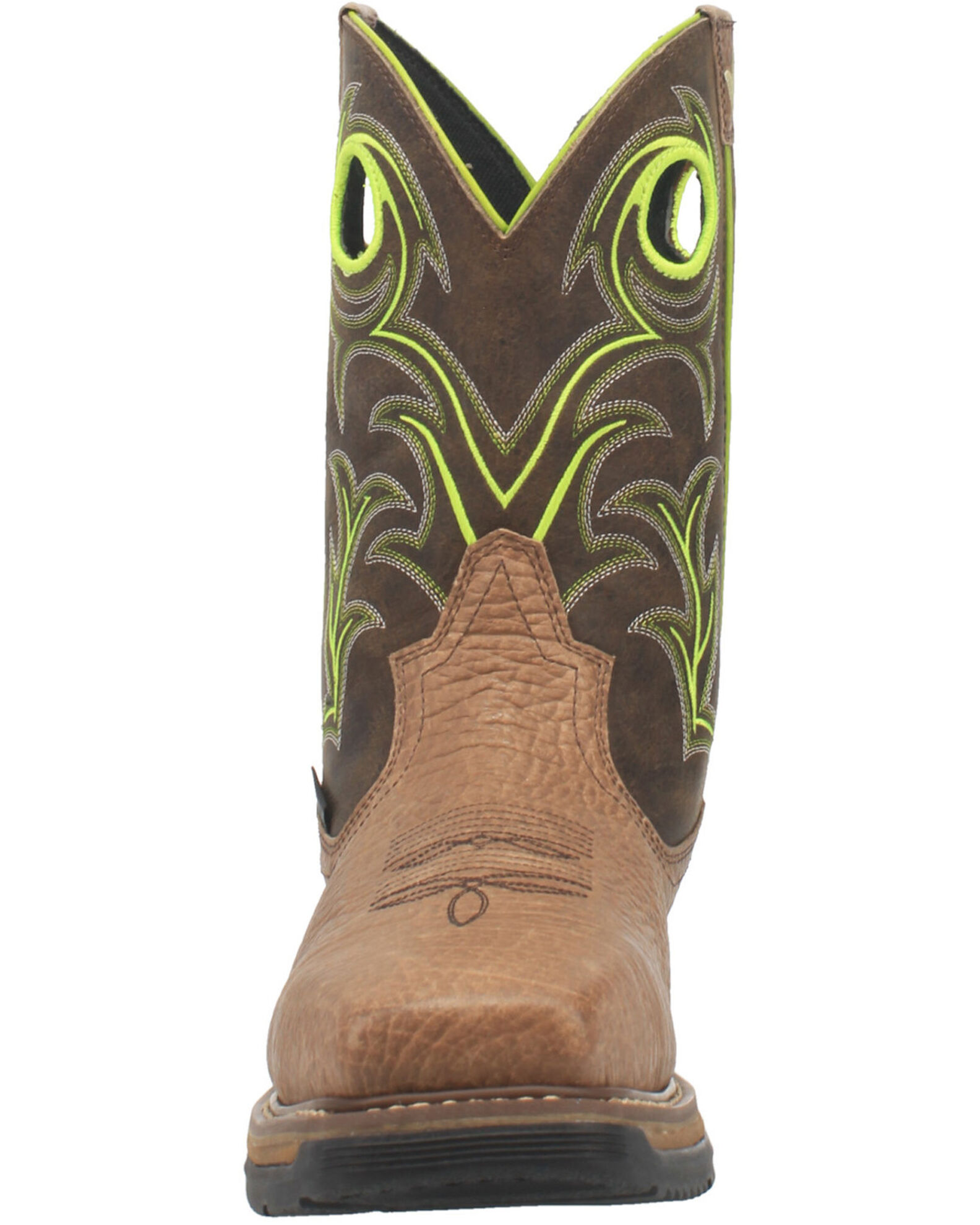 Image #4 - Dan Post Men's Storms Eye Waterproof EH Western Work Boots - Composite Toe, Brown, hi-res