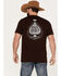 Image #3 - Moonshine Spirit Men's Spades Short Sleeve Graphic T-Shirt, Burgundy, hi-res