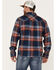 Image #4 - Dakota Grizzly Men's Brock Button Down Long Sleeve Flannel Shirt, Blue/red, hi-res