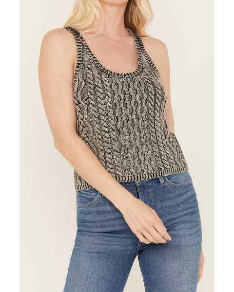 Free People Women's High Tide Cable Knit Sweater Tank - Country Outfitter