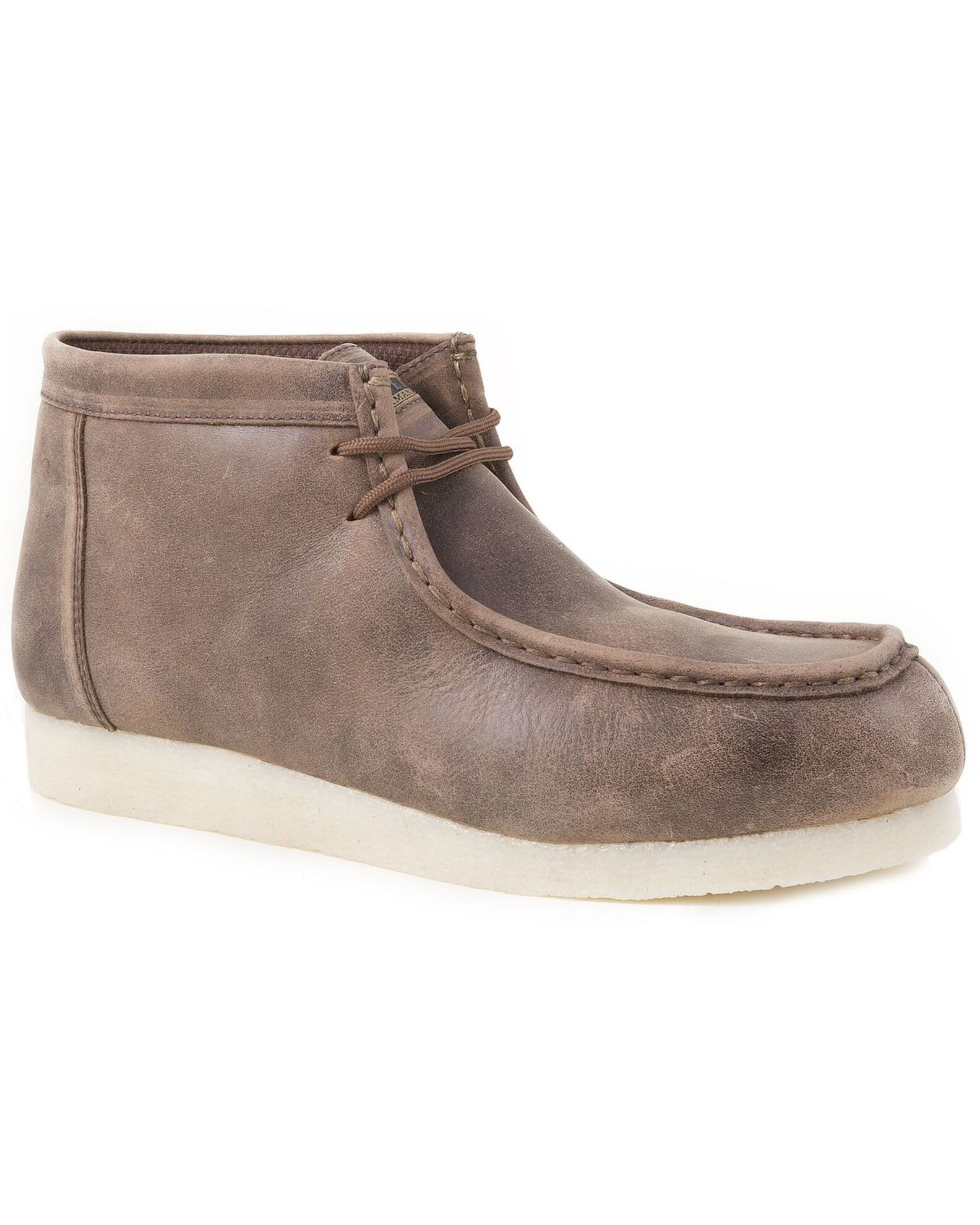 Roper Men s Smokey Brown Gum Sole Chukkas