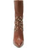 Image #3 - Free People Women's Dakota Heel Studded Leather Western Boots - Round Toe, Brown, hi-res