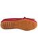 Image #2 - Women's Minnetonka Suede Kilty Moccasins, Red, hi-res