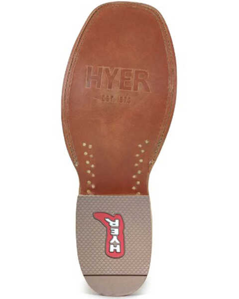 Image #3 - Hyer Men's Codell Western Boots - Broad Square Toe , Brown, hi-res