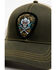 Image #2 - Moonshine Spirit Men's Skull Guitar Pick Logo Embroidered Patch Mesh Back Ball Cap, Olive, hi-res