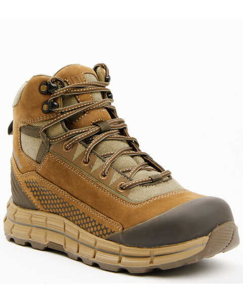 Brothers and Sons Men's Hikers Waterproof Hiking Boots - Soft Toe, Brown, hi-res