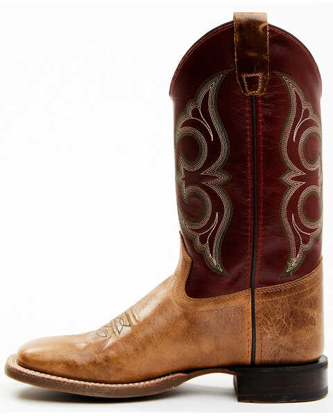 Image #3 - Cody James Boys' Tonal Western Boots - Broad Square Toe, Brown, hi-res