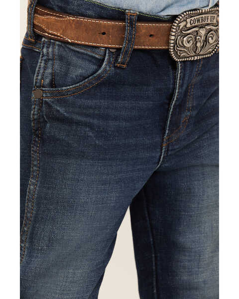 Image #2 - Wrangler Retro Little Boys' Dark Wash Slim Straight Denim Jeans, Dark Wash, hi-res